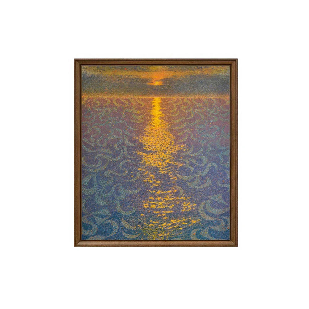 LUXORA 50/80/120cm Hand-Painted Oil Painting - Modern Wall Art with Gentle Gradient Shades and Elegant Hand-Painted Finish