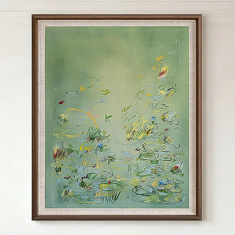 LUXORA 50/80/120cm Hand-Painted Oil Painting - Soft Colour Composition Creating Calm and Harmony in Home Decor