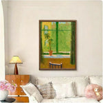LUXORA 50/80/120cm Hand-Painted Oil Painting - Minimalist Abstract Canvas Capturing Gentle Motion and Warm Palette