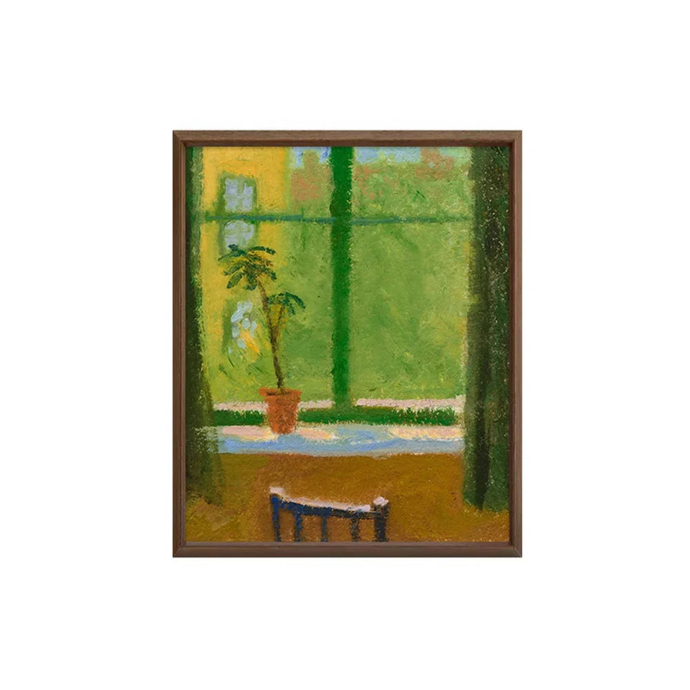 LUXORA 50/80/120cm Hand-Painted Oil Painting - Minimalist Abstract Canvas Capturing Gentle Motion and Warm Palette