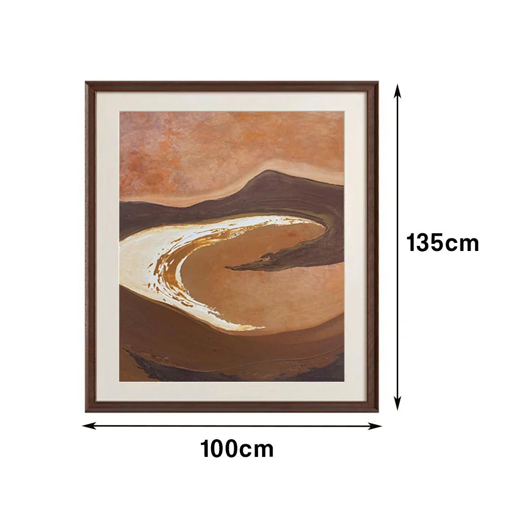 LUXORA 60/100/140cm Hand-Painted Oil Painting - Soft Colour Composition for Creating Calm and Refined Home Environments