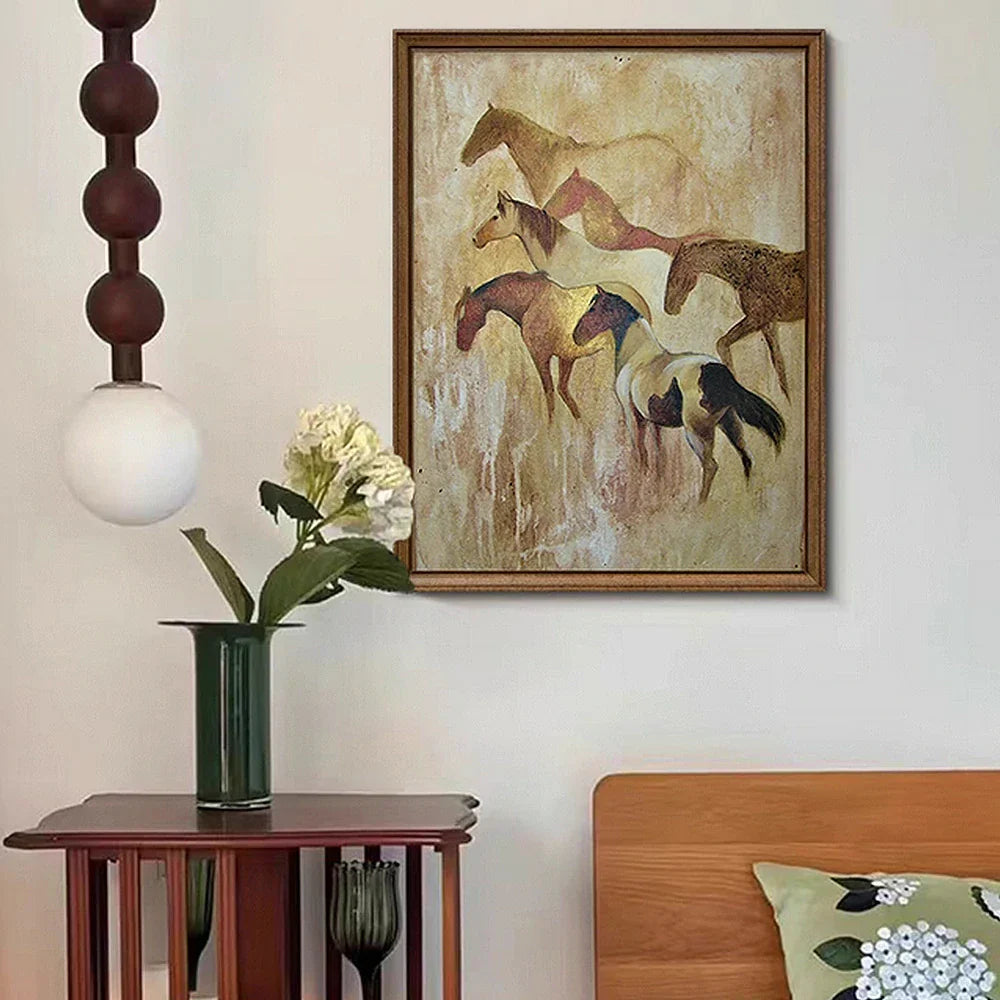 LUXORA Hand with and Painted Painting 50/80/120cm Smooth Contemporary Finish Art Elegant Simple Canvas Oil Design