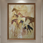 LUXORA Hand with and Painted Painting 50/80/120cm Smooth Contemporary Finish Art Elegant Simple Canvas Oil Design