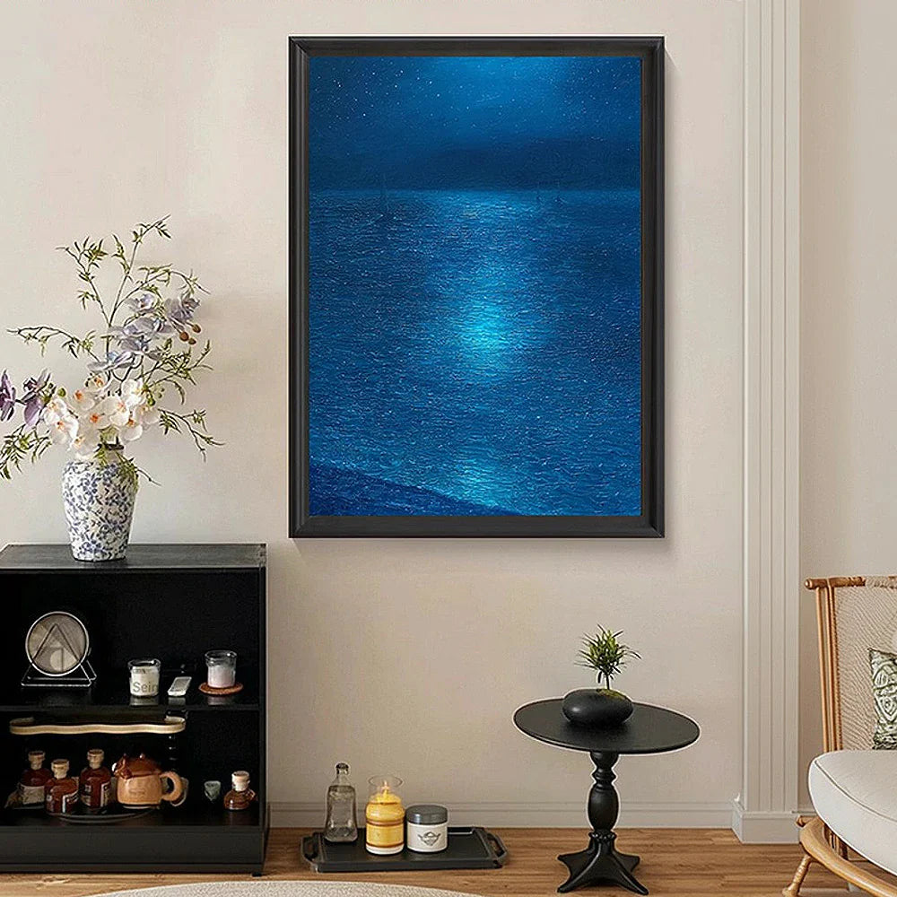 LUXORA Hand Clean with Painting Painting Oil Abstract Geometry Painted 50/80/120cm Premium for Modern Interiors