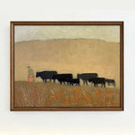 LUXORA Hand Gentle Painting and Minimalist Wall Brush Texture 50/80/120cm Painted Oil Art Featuring Neutral Composition
