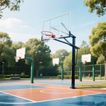 DUNK MASTER Basketball Ring M023 Duty Heavy System Ground Basketball In Hoop Stand Ironman Professional