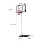 DUNK MASTER Basketball Stand Ring System M035 Portable Hoop Basketball Ironman