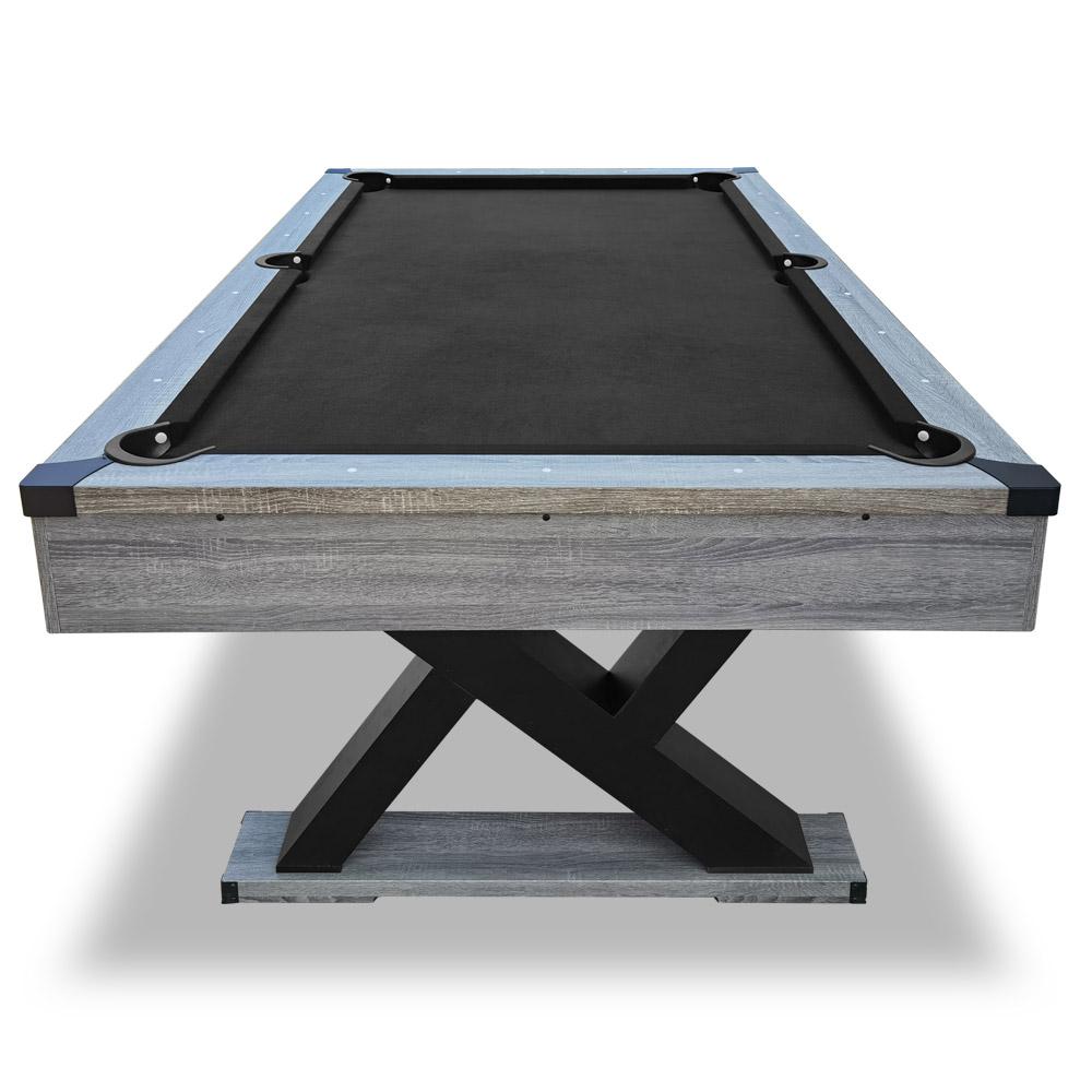 CUETIQ P028 MDF Billiard Pool Snooker Table Accessories - Kingkong Table 8FT Free Pack with Black&Silver Mist