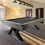 CUETIQ P028 MDF Billiard Pool Snooker Table Accessories - Kingkong Table 8FT Free Pack with Black&Silver Mist