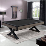 CUETIQ 7FT Pool Functional P046 MDF Multi Sports Table|Dining 2-IN-1 Billiard Table