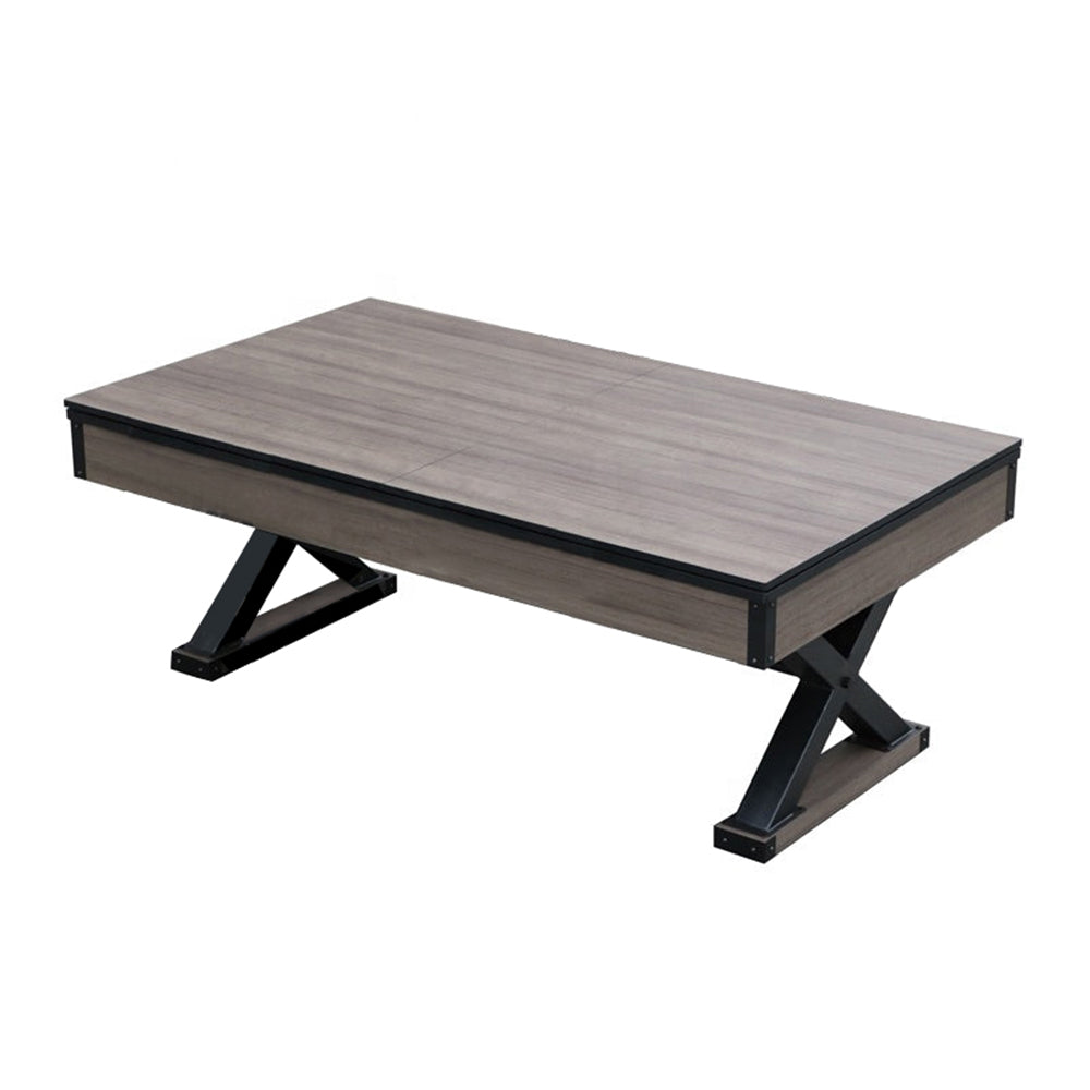 CUETIQ 7FT Pool Functional P046 MDF Multi Sports Table|Dining 2-IN-1 Billiard Table