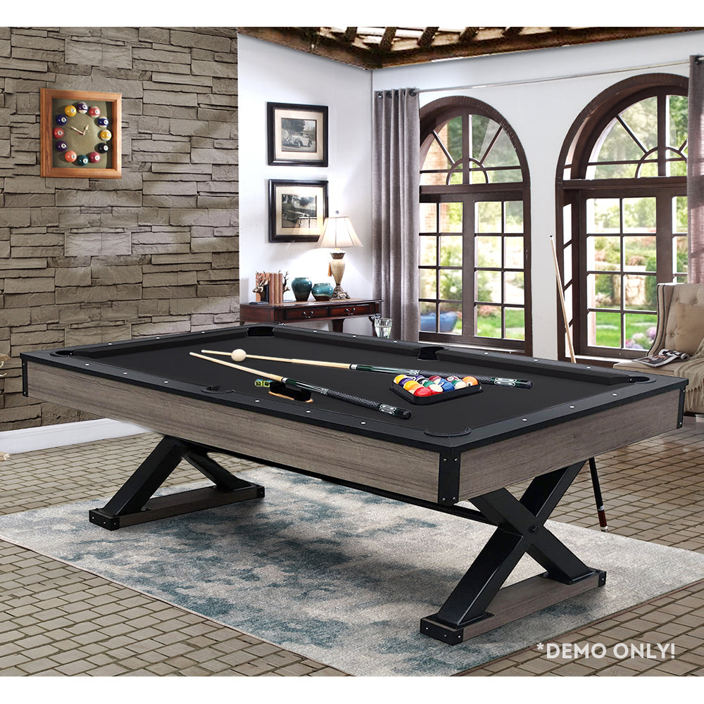 CUETIQ 7FT Pool Functional P046 MDF Multi Sports Table|Dining 2-IN-1 Billiard Table