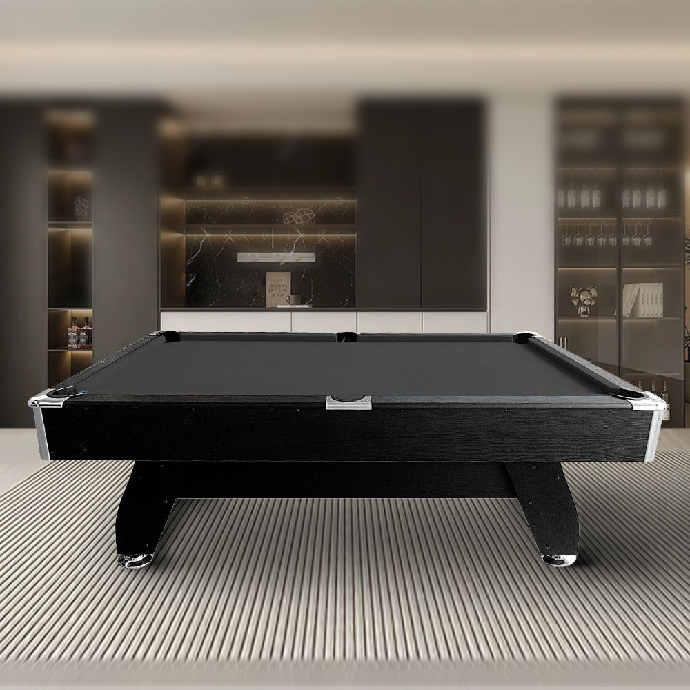 CUETIQ 7FT Table Accessories with Pack - Pool Snooker Billiard Black MDF Frame