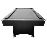 CUETIQ Modern - 7FT Table Snooker Black Accessories With Design Frame Pool Table Free Billiard Black