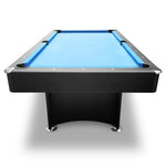 CUETIQ 7FT Frame Black Modern Design Snooker Table Pool With Free Billiard Table Accessories