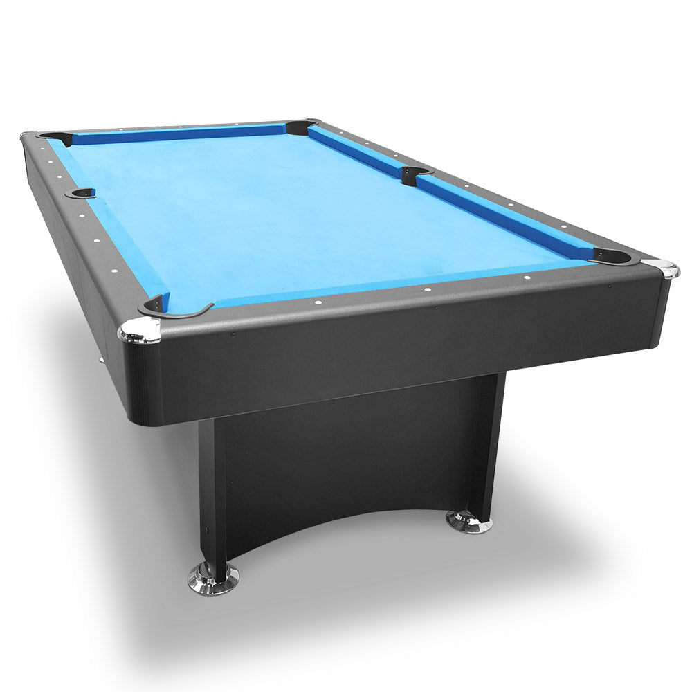CUETIQ 7FT Frame Black Modern Design Snooker Table Pool With Free Billiard Table Accessories