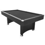 CUETIQ 7FT Frame Black Modern Design Snooker Table Pool With Free Billiard Table Accessories