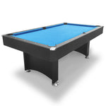CUETIQ 7FT Frame Black Modern Design Snooker Table Pool With Free Billiard Table Accessories