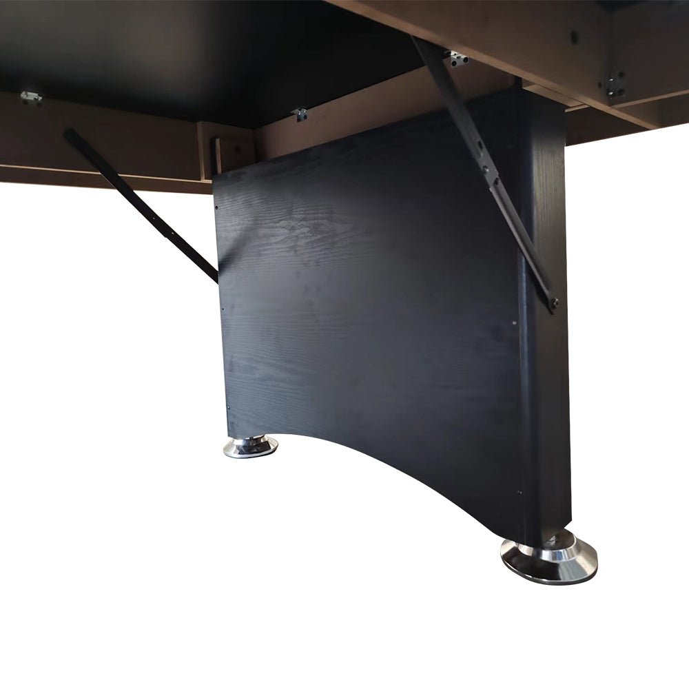 CUETIQ P038 Black / MDF Foldable Billiard 7FT Table Option, Fixed - Frame