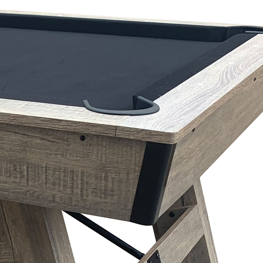 CUETIQ LM 7FT Frame Free Snooker Mist Black MDF / Silver / Table Billiards Pool Felt Gift