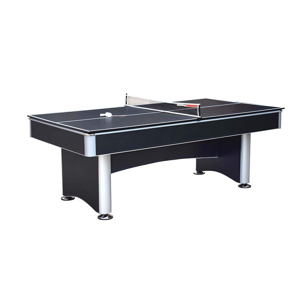 CUETIQ 7FT 3-IN-1 Table/Table MDF Table/Dining Pool Tennis Table-Black