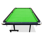 CUETIQ 8FT Pool Small Table for Accessory Billiard Free Felt Blue/Red/Green/Black Table Foldable Room