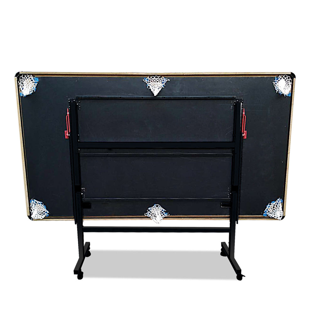 CUETIQ 8FT Pool Small Table for Accessory Billiard Free Felt Blue/Red/Green/Black Table Foldable Room