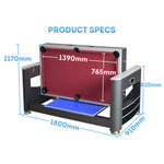 VERSA 6FT Tennis Table/Air 3-IN-1 Pool Hockey Table/Table MDF Black Frame