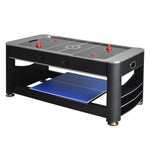 VERSA 6FT Tennis Table/Air 3-IN-1 Pool Hockey Table/Table MDF Black Frame
