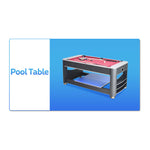 VERSA 6FT Tennis Table/Air 3-IN-1 Pool Hockey Table/Table MDF Black Frame