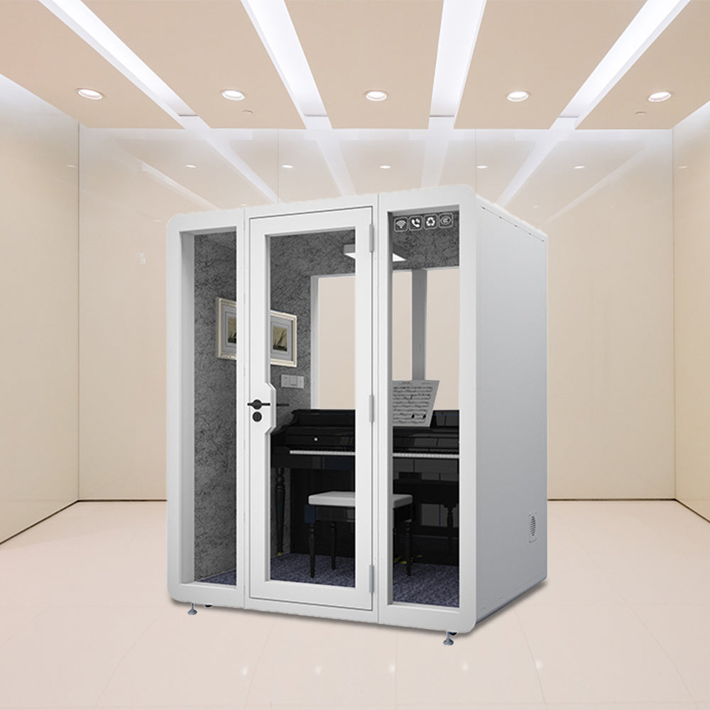 MODERA 1.8x1.5m Booth Movable Carpet W/ - Soundproof White