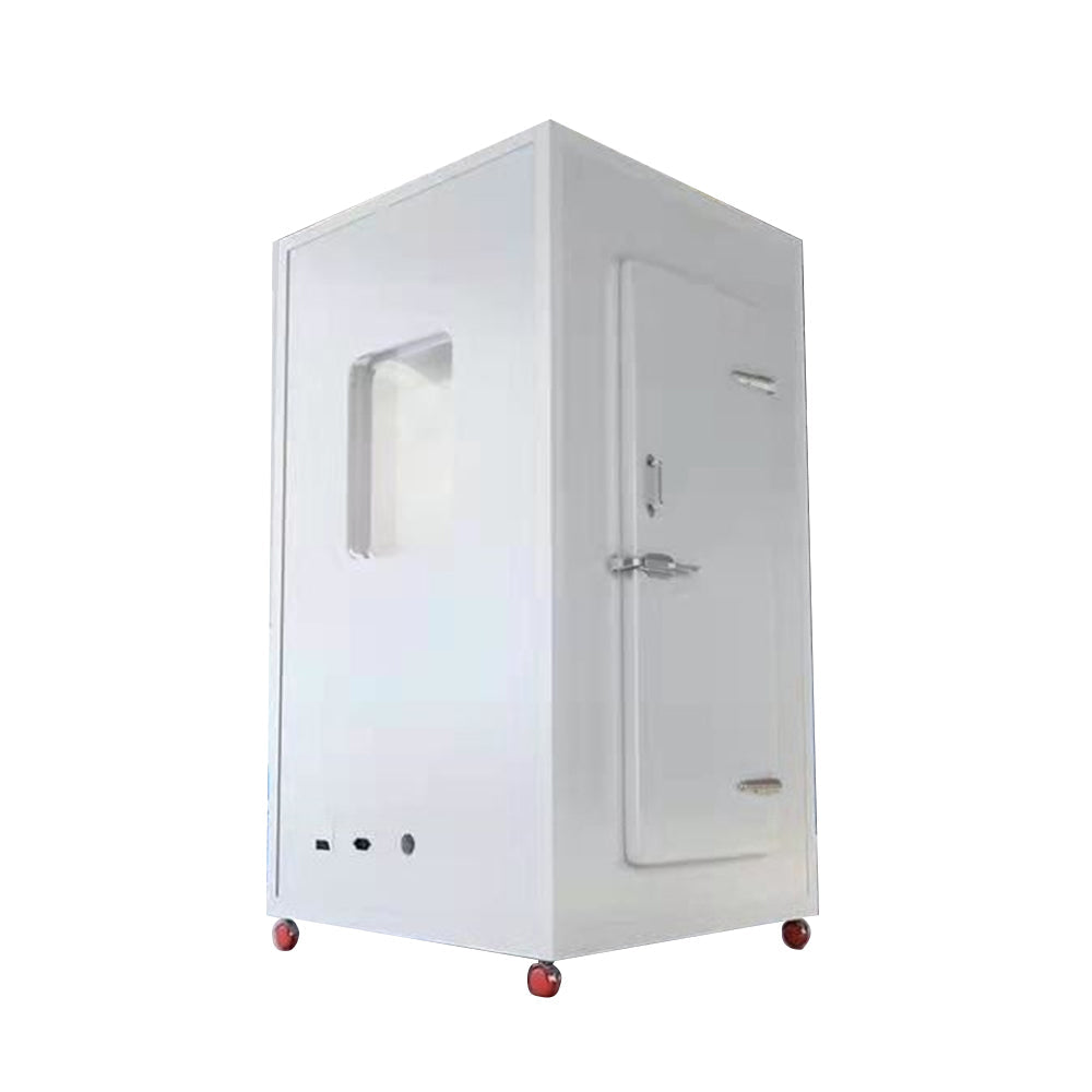 MODERA 1.2x1.2m Booth Movable Light, Workbench, w/ - Soundproof Carpet White