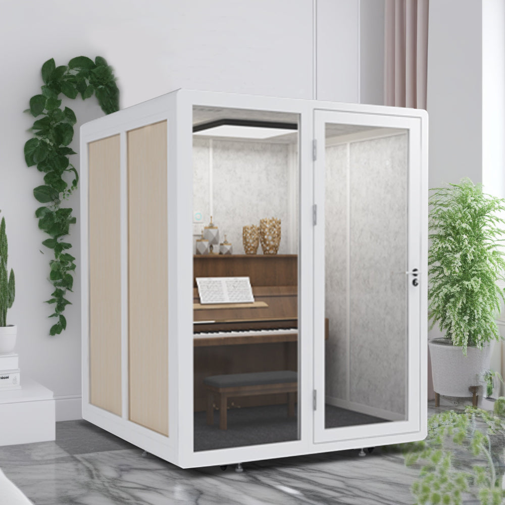 MODERA BLF17 Light - White Soundproof 1.8X1.8m Booth w/ Movable Indoor