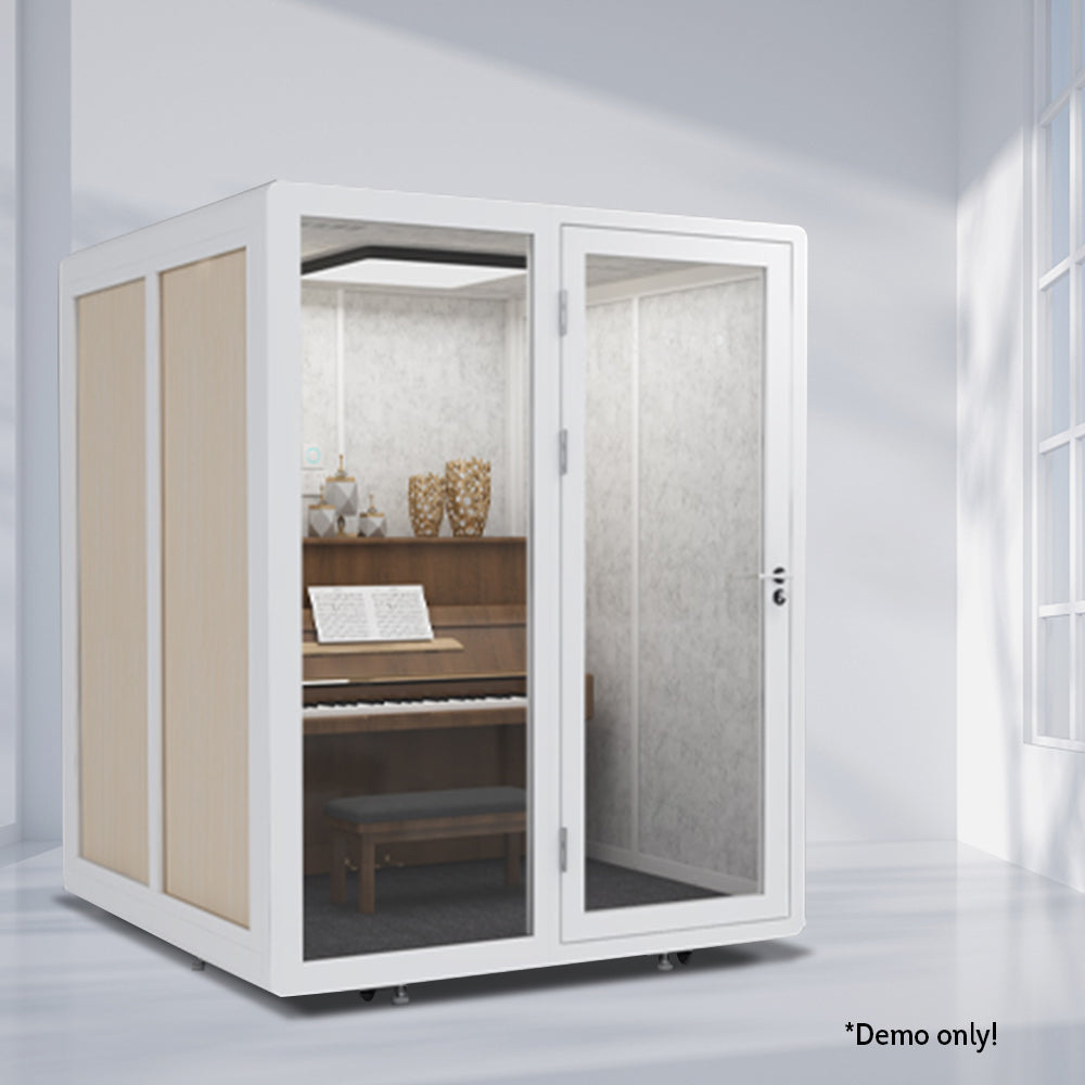MODERA BLF17 Light - White Soundproof 1.8X1.8m Booth w/ Movable Indoor
