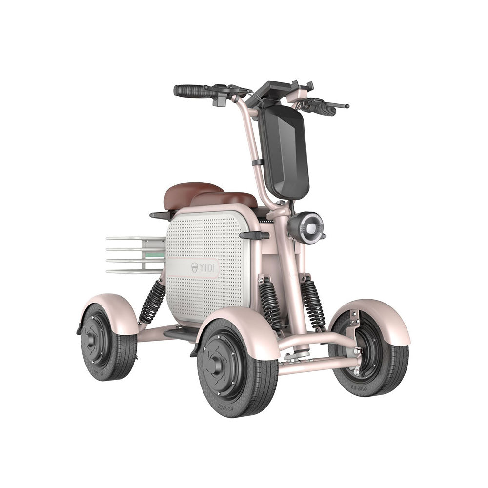 YIDI D10L 48V 1000W Electric Dual Scooter White&Pink Foldable