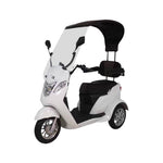 ROLLUX ST02 - Suspension 500W 60V Hydraulic Drum Lead-Acid 20Ah Front Brake Rear Scooter Battery Disc Mobility White
