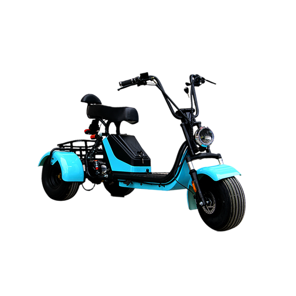 GLIDER HALLEY Basket 1000W (Details More Three Motorbike/Motorcycle/Scooter wheels/ Power 25km/h 48V Lithium MY 12-15.6AH at Cruise With Rear T Unlock Battery - X17 Electric Inside)*