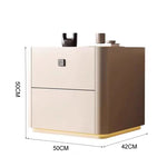 LIVARA NT1043 Light Wood Fingerprint Bedside Lock-Solid Sensor Table