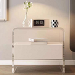 LIVARA NT1045 Fingerprint Bedside Wood Sensor Paint Baking - Solid Lock Table