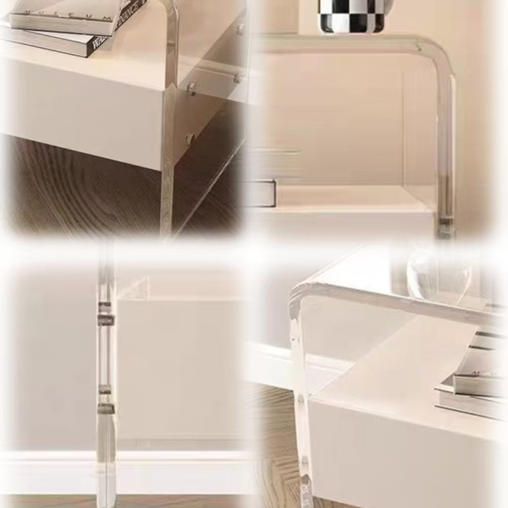 LIVARA NT1045 Fingerprint Bedside Wood Sensor Paint Baking - Solid Lock Table