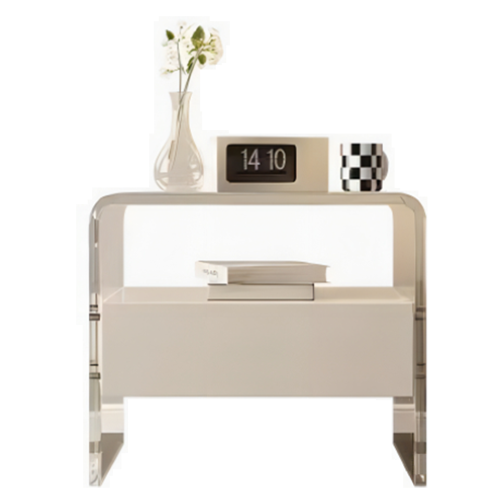 LIVARA NT1045 Fingerprint Bedside Wood Sensor Paint Baking - Solid Lock Table