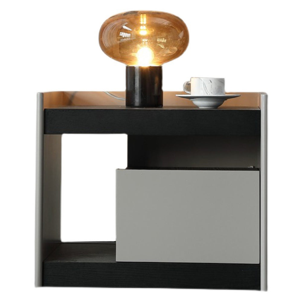 LIVARA NT1046 MDF Solid Soft-Close Rail Drawer Wood Bedside Painted Table