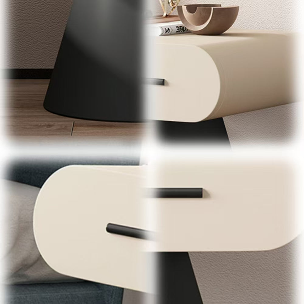 LIVARA NT1049 Soft Wood Solid Drawer Bedside Minimalist Modern Table