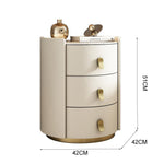 LIVARA NT1061 Sintered Stone Top Plywood-Bedside Solid Wood Drawers Table