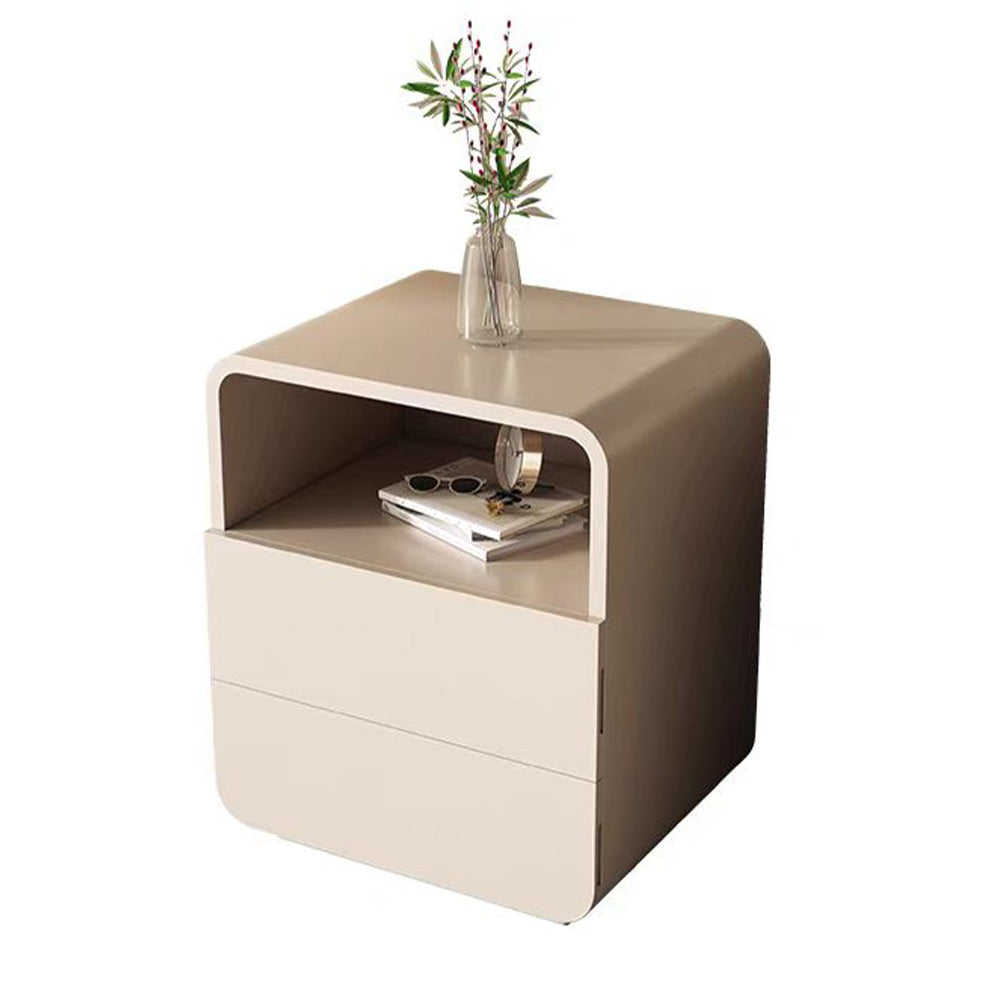 LIVARA NT1066 Drawers Finish Wood Solid Bedside Paint - Baking Table