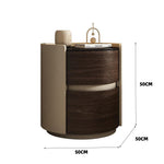 LIVARA NT1076 Top Stone Drawers Bedside All-Plywood Solid Sintered - Wood Table