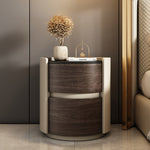 LIVARA NT1076 Top Stone Drawers Bedside All-Plywood Solid Sintered - Wood Table