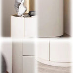 LIVARA NT1388 - Bedside Wood E1-Grade Board Multi-Layer Solid Guides Drawer Soft-Closing Table