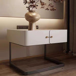 LIVARA NT1390 Frame - Wood Base Finish Paint Metal Baking Solid Bedside Table