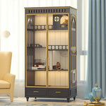 PAWORA European Multi-Level Modern Eco-Friendly Finish, Board, Painted Drawers Storage with Indoor Style Design - Grey Cat - House Grey